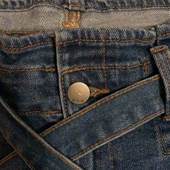 ana paperbag blue jean shorts - Picture 3 of 7